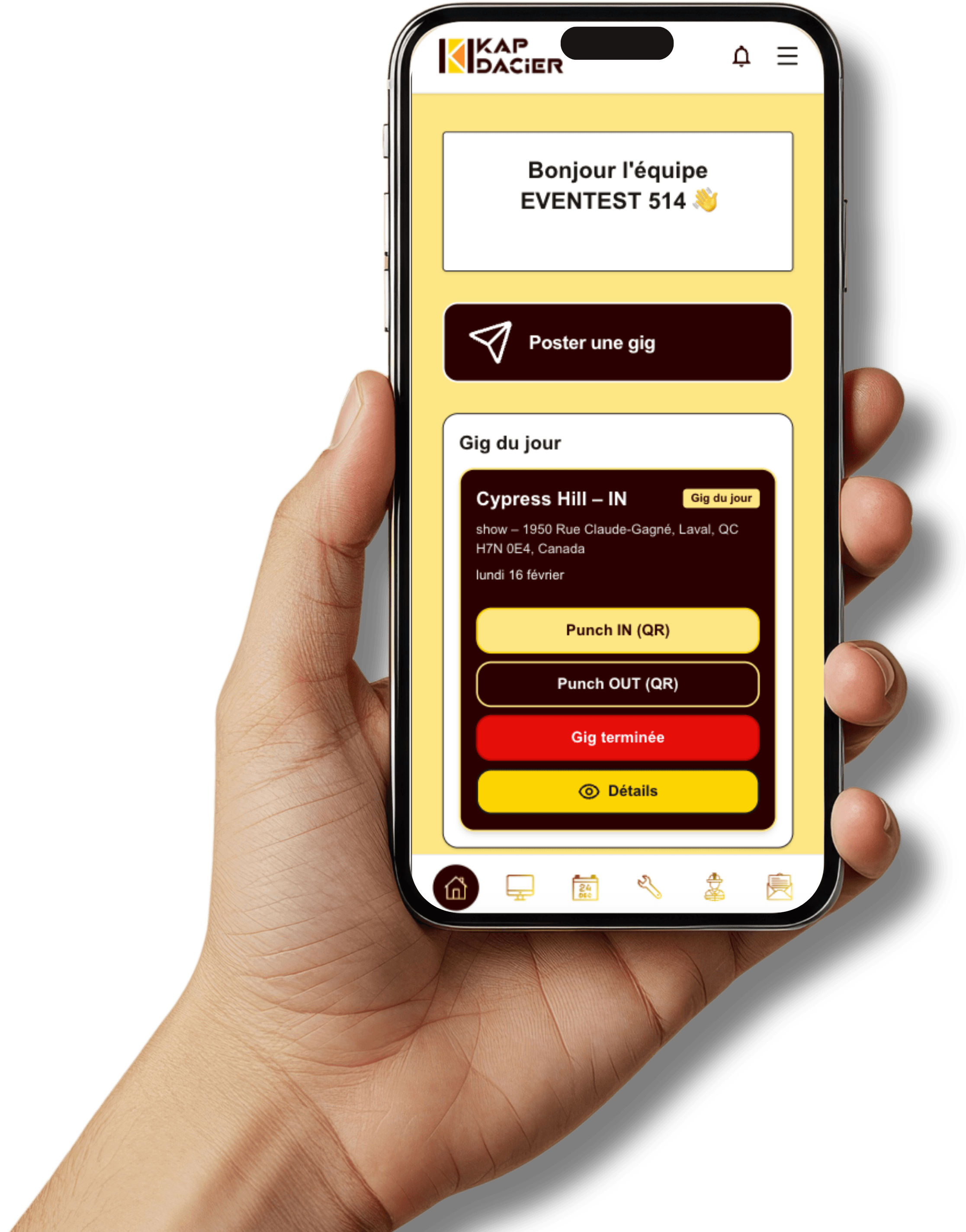 Application Kapdacier